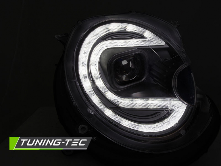 Xenon LED Tagfahrlicht Design Scheinwerfer für Mini Cooper 06-14 schwarz mit LED Blinker